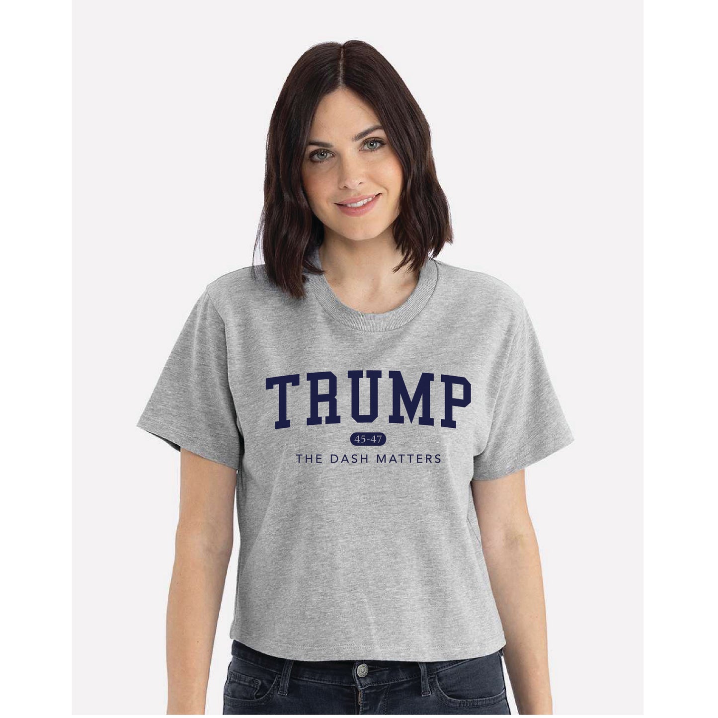 TRUMP 45-47 Alumni Collection - Women's Heavyweight Boxy T-Shirt