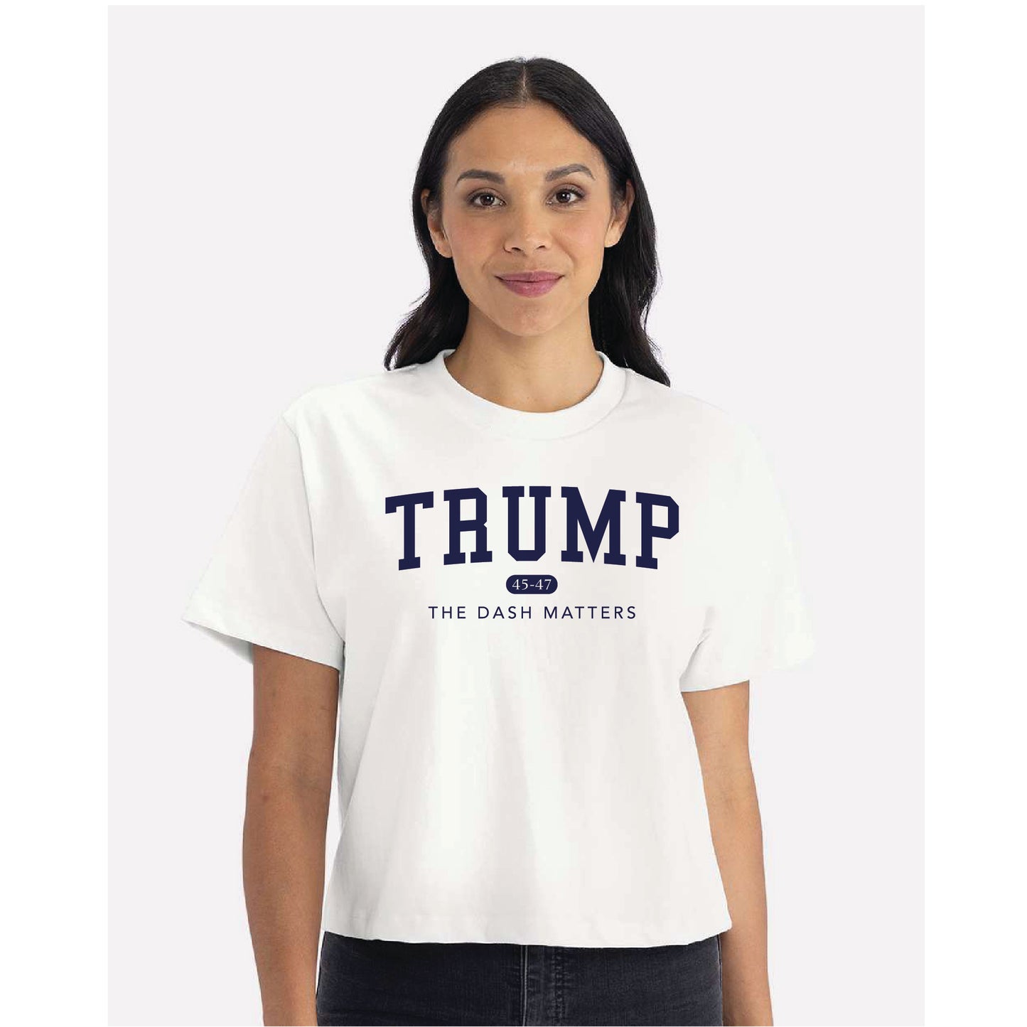 TRUMP 45-47 Alumni Collection - Women's Heavyweight Boxy T-Shirt