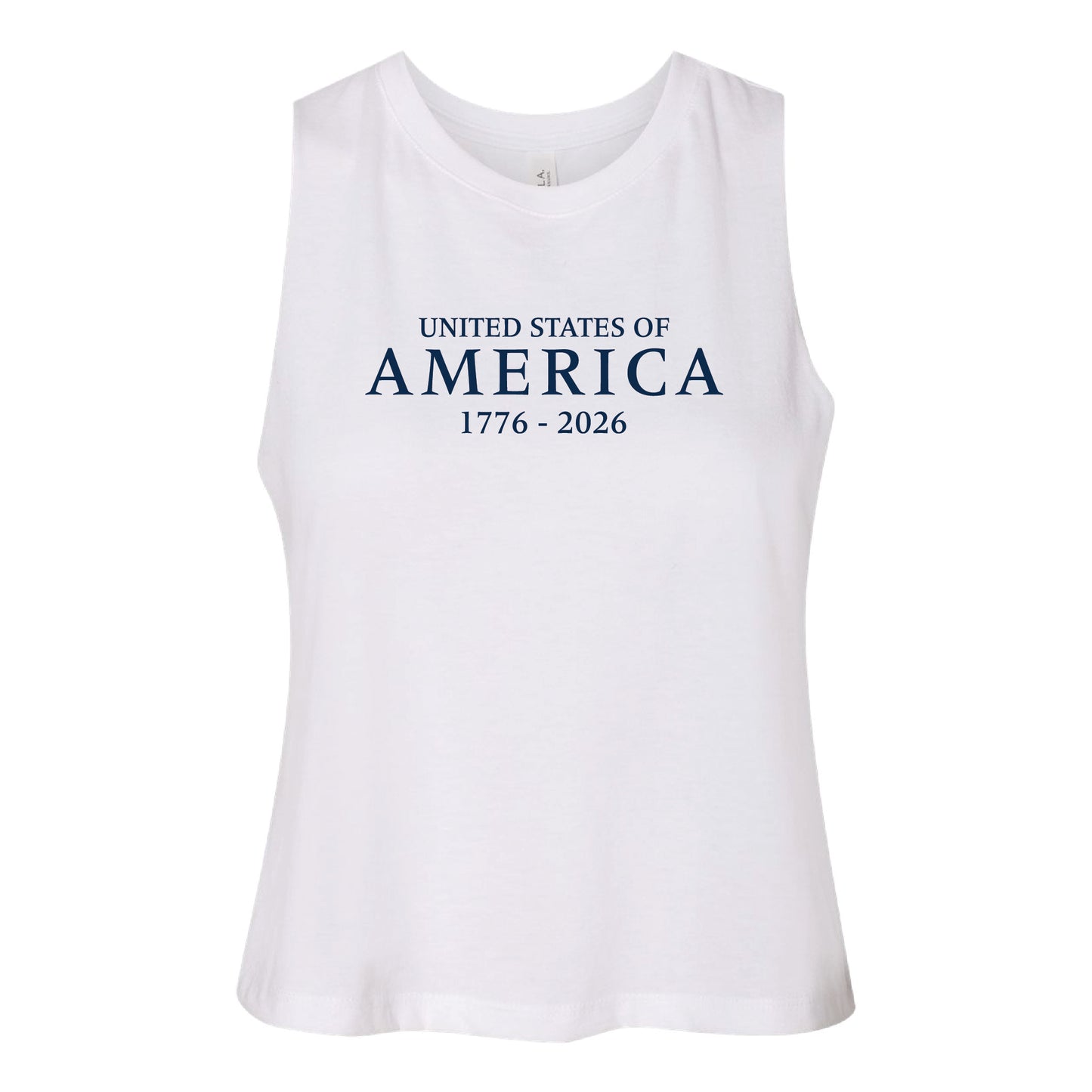 United States of America 1776–2026 Tribute Women's Racerback Crop Tank