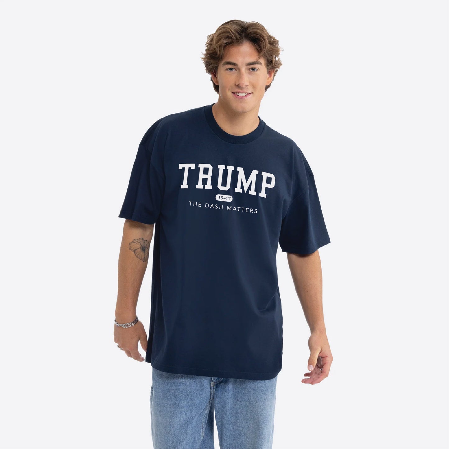 TRUMP 45-47 Alumni Collection - Men's Heavyweight Boxy T-Shirt
