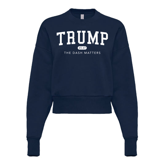 TRUMP 45-47 Alumni Collection - Women's Heavyweight Crewneck Sweatshirt